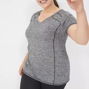 Livi by Lane Bryant Wicking‎ Active Tee in﻿ Grey Sz 18/20